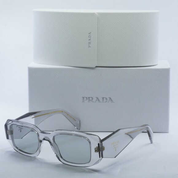 NEW PRADA PR17WS 12R30B TRANSPARENT GREY/LIGHT GREY SUNGLASSES main image 7